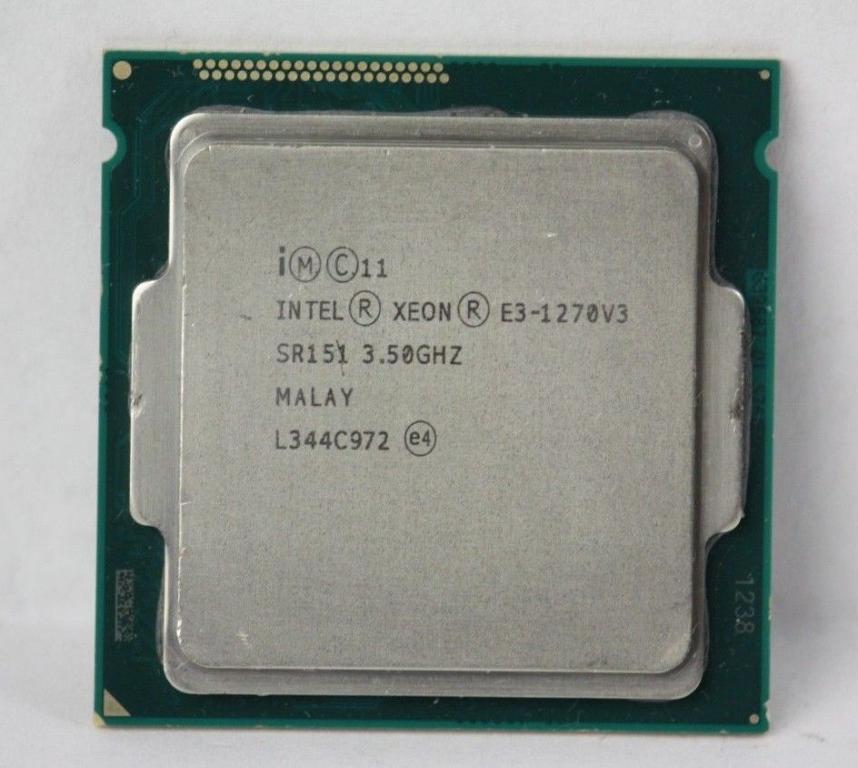 Процессор Intel Xeon E3-1270 v3 (s1150, 8T, Tray) (E3-1270 v3) б/у